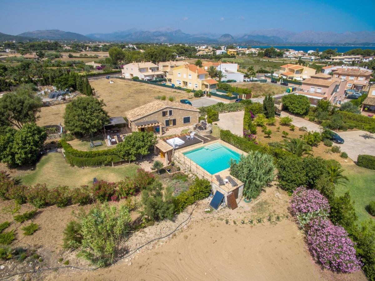 Villa Barcares Petit, Piscina, Jardines Junto A Playa En Alcudia Ngoại thất bức ảnh